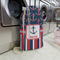 Nautical Anchors & Stripes Large Laundry Bag - In Context