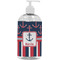 Nautical Anchors & Stripes Large Liquid Dispenser (16 oz) - White