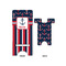 Nautical Anchors & Stripes Large Phone Stand - Front & Back