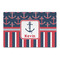 Nautical Anchors & Stripes Large Rectangle Car Magnets- Front/Main/Approval