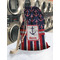 Nautical Anchors & Stripes Laundry Bag in Laundromat