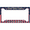 Nautical Anchors & Stripes License Plate Frame - Style A