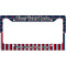 Nautical Anchors & Stripes License Plate Frame Wide
