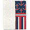 Nautical Anchors & Stripes Linen Placemat - Folded Half