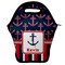 Nautical Anchors & Stripes Lunch Bag - Front