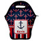 Nautical Anchors & Stripes Lunch Bag w/ Name or Text