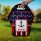 Nautical Anchors & Stripes Lunch Bag - Hand