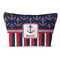 Nautical Anchors & Stripes Makeup Bag (Personalized)