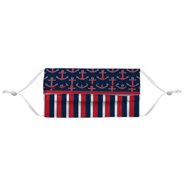 Nautical Anchors & Stripes Mask - Pleated (new) APPROVAL