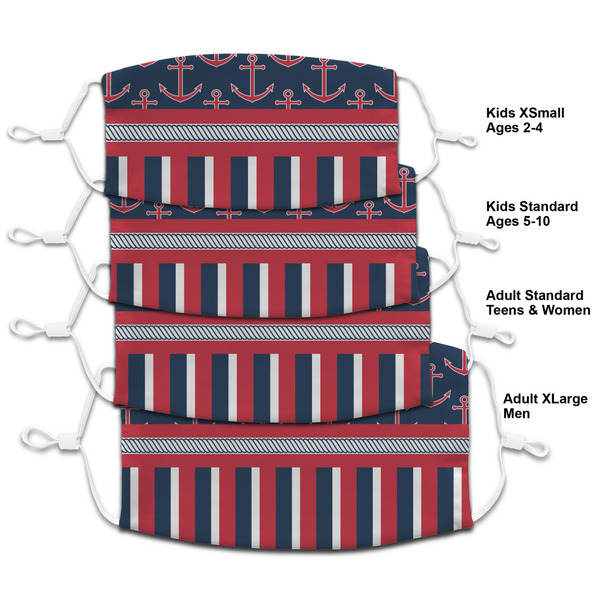 Nautical Anchors & Stripes Mask1 Composite