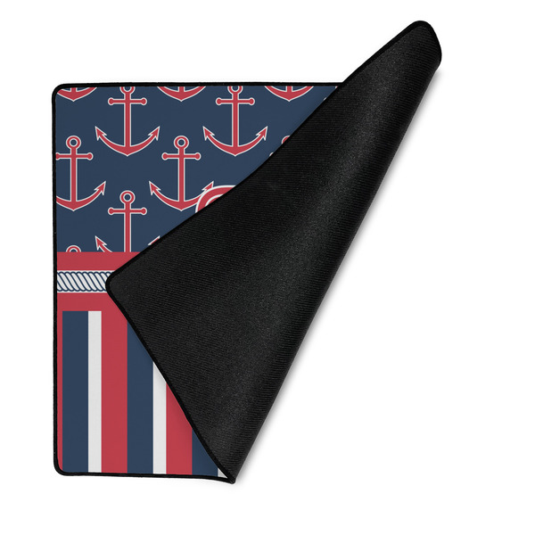 Nautical Anchors & Stripes Medium Gaming Mats - FRONT W/FOLD