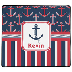 Nautical Anchors & Stripes XL Gaming Mouse Pad - 18" x 16" (Personalized)