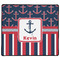 Nautical Anchors & Stripes XL Gaming Mouse Pad - 18" x 16" (Personalized)