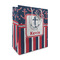 Nautical Anchors & Stripes Medium Gift Bag (Personalized)