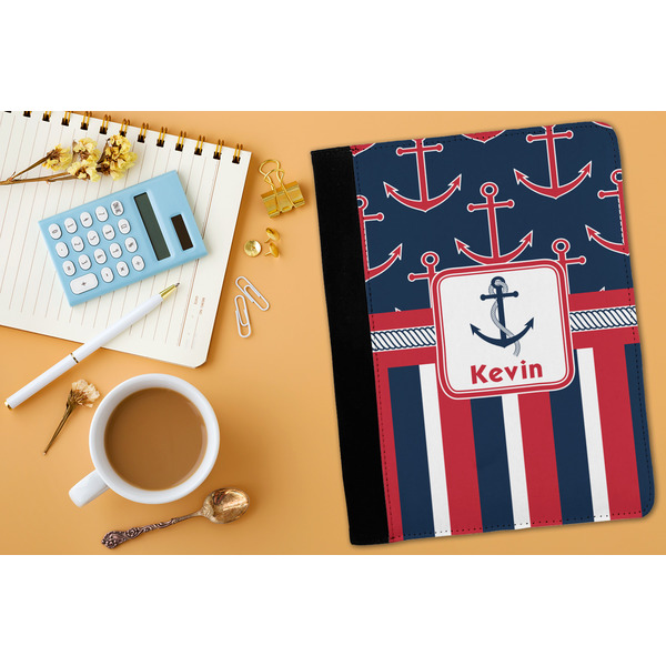 Nautical Anchors & Stripes Medium Padfolio - LIFESTYLE (adult)