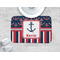Nautical Anchors & Stripes Memory Foam Bath Mat - LIFESTYLE 34x21