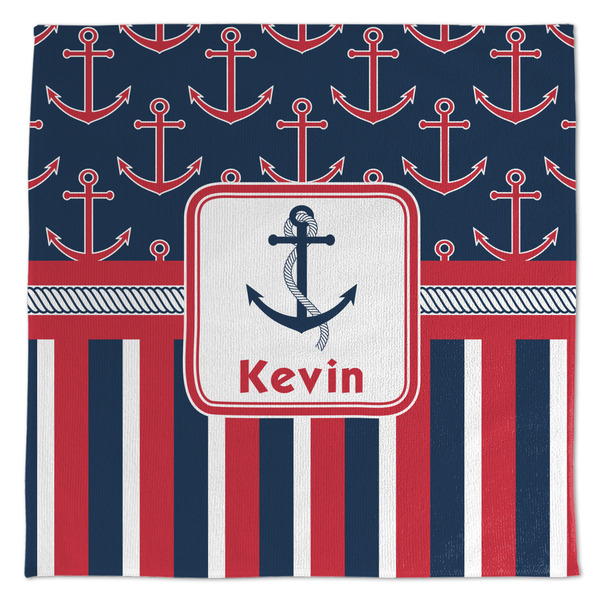 Nautical Anchors & Stripes Microfiber Dish Rag - APPROVAL