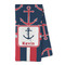Nautical Anchors & Stripes Kitchen Towel - Microfiber (Personalized)