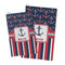 Nautical Anchors & Stripes Microfiber Golf Towel - PARENT/MAIN