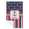 Nautical Anchors & Stripes Microfiber Golf Towels - FOLD