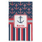Nautical Anchors & Stripes Microfiber Golf Towels - FRONT