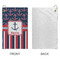 Nautical Anchors & Stripes Microfiber Golf Towels - Small - APPROVAL