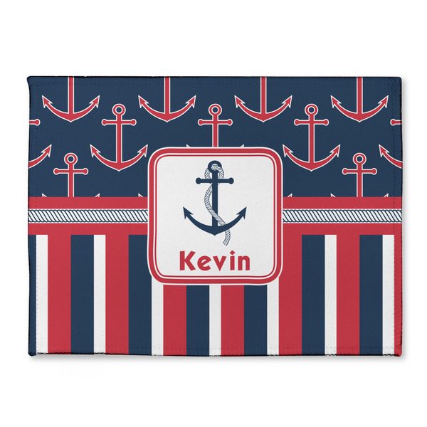 Custom Nautical Anchors & Stripes Microfiber Screen Cleaner (Personalized)