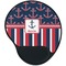 Nautical Anchors & Stripes Mouse Pad with Wrist Support - Main