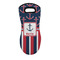 Nautical Anchors & Stripes Neoprene Oven Mitt - Single w/ Name or Text