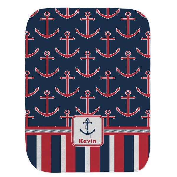 Nautical Anchors & Stripes Old Burp Flat