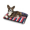Nautical Anchors & Stripes Outdoor Dog Beds - Medium - IN CONTEXT