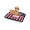 Nautical Anchors & Stripes Outdoor Dog Beds - Small - IN CONTEXT