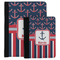 Nautical Anchors & Stripes Padfolio Clipboard - PARENT MAIN