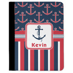 Nautical Anchors & Stripes Padfolio Clipboard (Personalized)