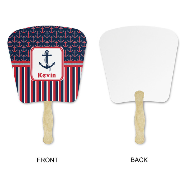 Nautical Anchors & Stripes Paper Fans - Approval