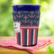 Nautical Anchors & Stripes Party Cup Sleeves - with bottom - Lifestyle