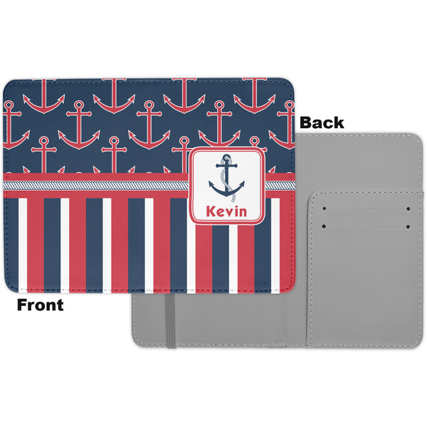 Nautical Anchors & Stripes Passport Holder - Apvl