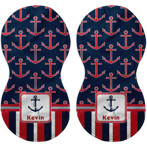 Nautical Anchors & Stripes Peanut Shaped Burps - Approval
