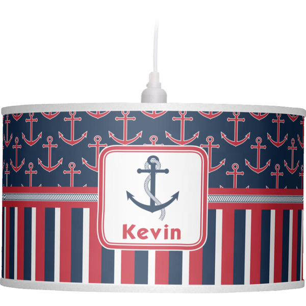 Nautical Anchors & Stripes Pendant Lamp Shade