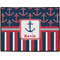 Nautical Anchors & Stripes Door Mat (Personalized)