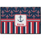 Nautical Anchors & Stripes Personalized Door Mat - 36x24 (APPROVAL)