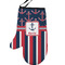 Nautical Anchors & Stripes Personalized Oven Mitt - Left