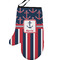 Nautical Anchors & Stripes Left Oven Mitt (Personalized)