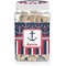 Nautical Anchors & Stripes Pet Jar - Front Main Photo