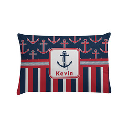 Nautical Anchors & Stripes Pillow Case - Standard (Personalized)