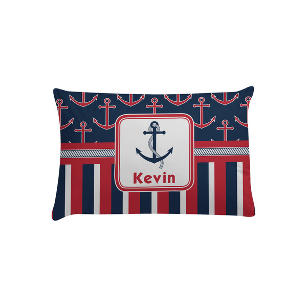 Custom Nautical Anchors & Stripes Pillow Case - Toddler (Personalized)