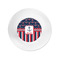 Nautical Anchors & Stripes Plastic Party Appetizer & Dessert Plates - Approval