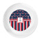 Nautical Anchors & Stripes Plastic Party Dinner Plates - Approval