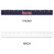 Nautical Anchors & Stripes Plastic Ruler - 12" - APPROVAL