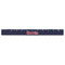 Nautical Anchors & Stripes Plastic Ruler - 12" - FRONT